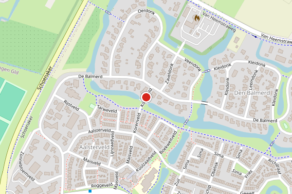 Brandweer-melding op Beuningen op 28 juni, kaart-overzicht