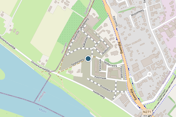 Politie-melding op Spijkerweg, Molenhoek op 29 juni, kaart-overzicht