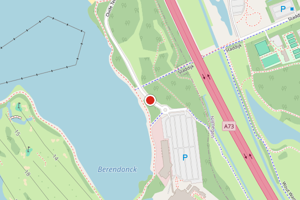 Brandweer-melding op Oude Teersdijk, Wijchen op 29 juni, kaart-overzicht