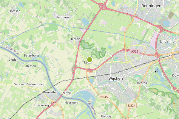 Ambulance-melding op Wijchen op 1 juli, kaart-overzicht