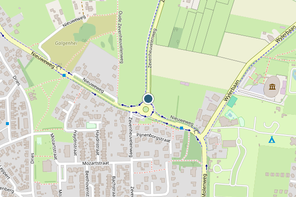 Politie-melding op Zevenheuvelenweg, Berg en Dal op 1 juli, kaart-overzicht