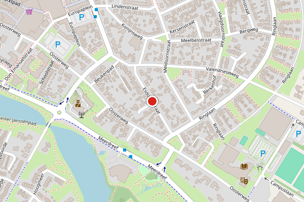 Brandweer-melding op Esdoornstraat, Wijchen op 2 juli, kaart-overzicht