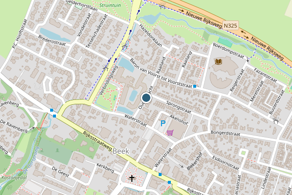 Politie-melding op Oude Gracht, Beek op 4 juli, kaart-overzicht