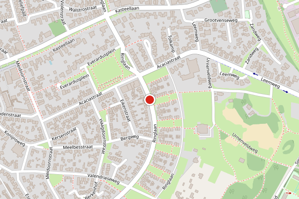 Brandweer-melding op Ringlaan, Wijchen op 7 juli, kaart-overzicht
