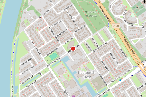 Brandweer-melding op Albanystraat, Nijmegen op 7 juli, kaart-overzicht