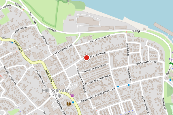 Brandweer-melding op Prinses Irenestraat, Millingen aan de Rijn op 8 juli, kaart-overzicht
