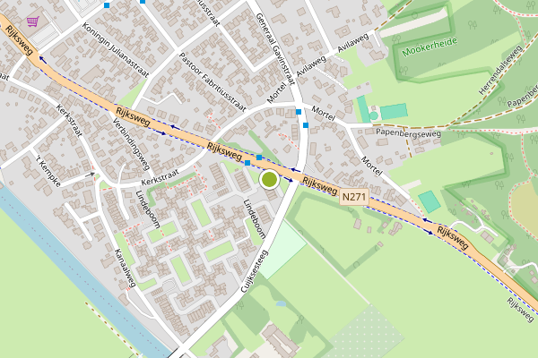 Ambulance-melding op Mook op 9 juli, kaart-overzicht