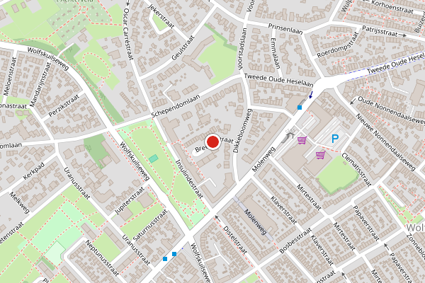 Brandweer-melding op Breehofstraat, Nijmegen op 8 juli, kaart-overzicht