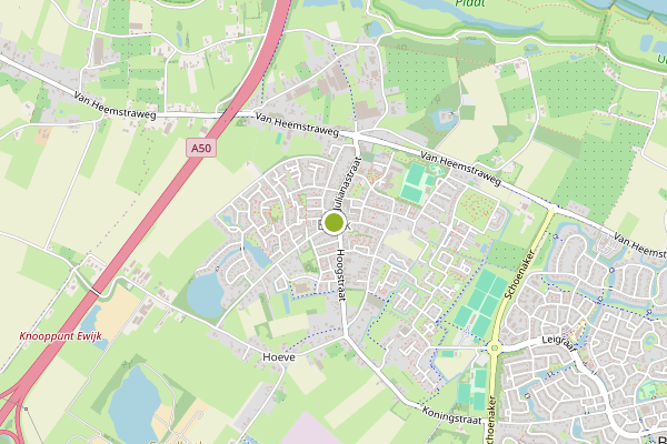 Ambulance-melding op Ewijk op 9 juli, kaart-overzicht
