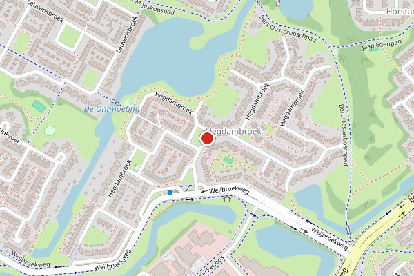 Brandweer-melding op Hegdambroek, Nijmegen op 10 juli, kaart-overzicht