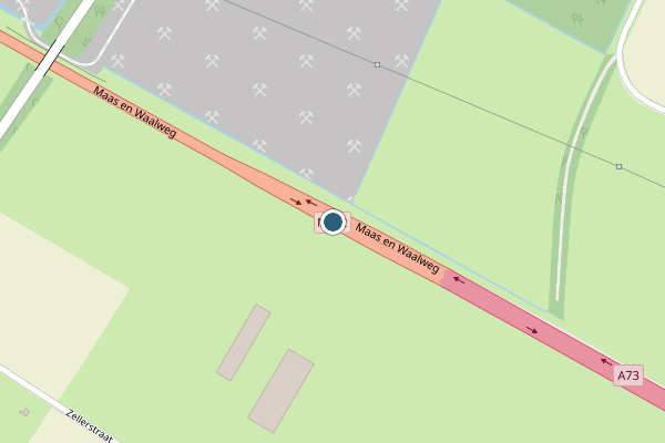 Politie-melding op Winssen op 10 juli, kaart-overzicht