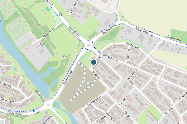 Politie-melding op Mulder, Wijchen op 13 juli, kaart-overzicht