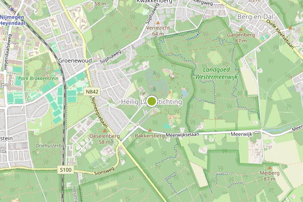 Ambulance-melding op Heilig Landstichting op 15 juli, kaart-overzicht