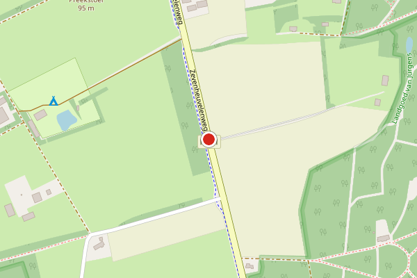 Brandweer-melding op Zevenheuvelenweg, Berg en Dal op 14 juli, kaart-overzicht