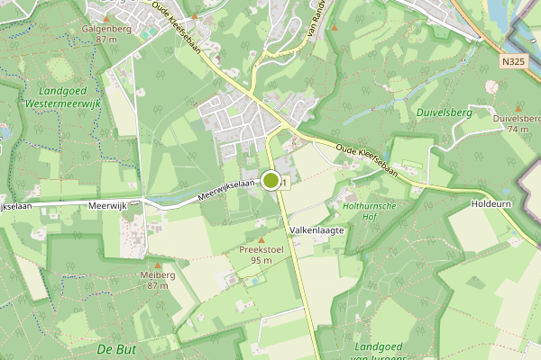Ambulance-melding op Berg en Dal op 14 juli, kaart-overzicht