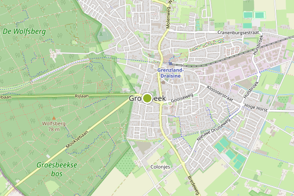 Ambulance-melding op Groesbeek op 16 juli, kaart-overzicht