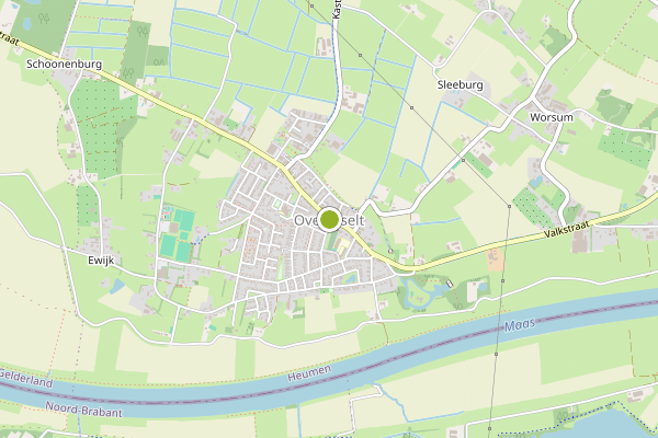 Ambulance-melding op Overasselt op 16 juli, kaart-overzicht