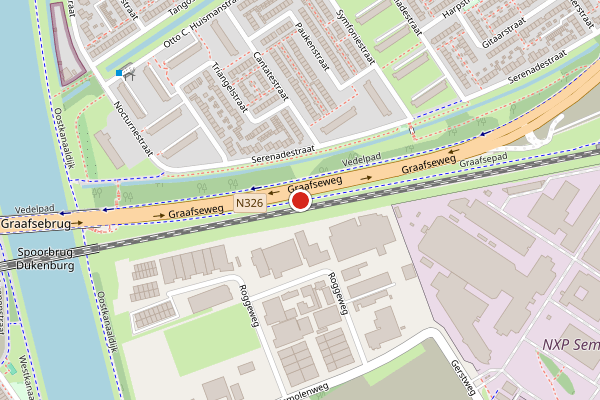 Brandweer-melding op Graafsepad, Nijmegen op 17 juli, kaart-overzicht