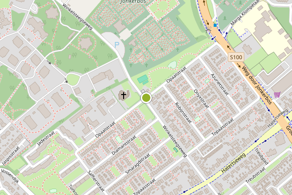 Ambulance-melding op Opaalstraat, Nijmegen op 18 juli, kaart-overzicht
