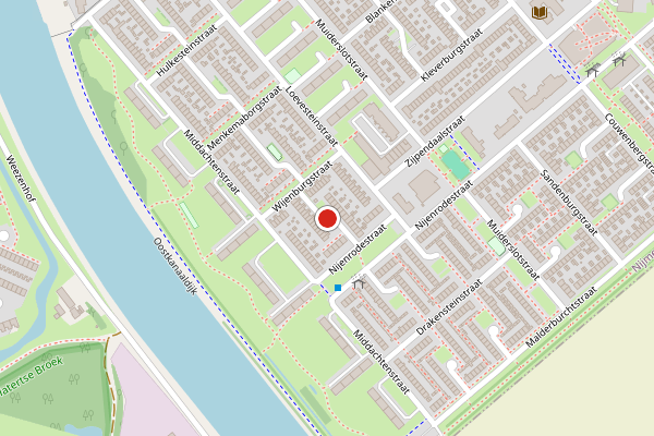 Brandweer-melding op Friesenburgstraat, Nijmegen op 19 juli, kaart-overzicht