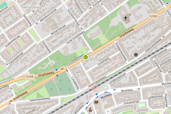Ambulance-melding op Graafseweg, Nijmegen op 21 juli, kaart-overzicht
