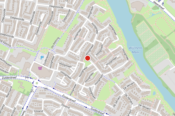 Brandweer-melding op Hoogmeer, Wijchen op 30 juli, kaart-overzicht