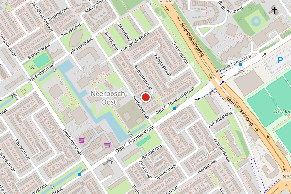 Brandweer-melding op Largostraat, Nijmegen op 30 juli, kaart-overzicht