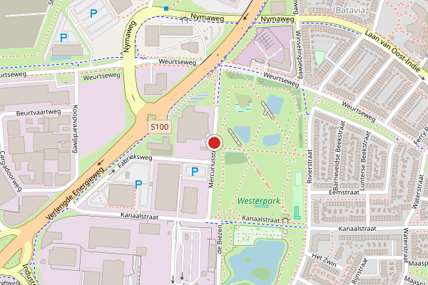 Brandweer-melding op Mercuriusstraat, Nijmegen op 1 augustus, kaart-overzicht