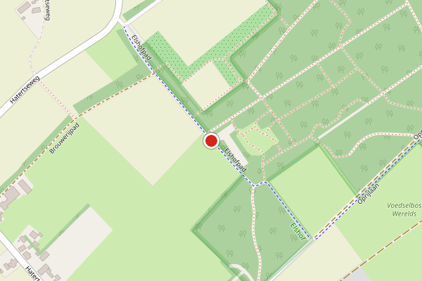 Brandweer-melding op Elshofpad, Malden op 2 augustus, kaart-overzicht