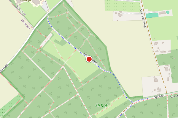 Brandweer-melding op Kandinskypad, Malden op 4 augustus, kaart-overzicht
