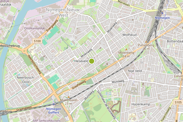 Ambulance-melding op Nijmegen op 4 augustus, kaart-overzicht