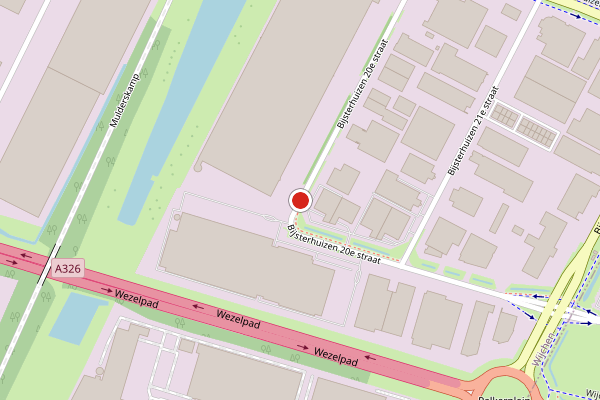 Brandweer-melding op Bijsterhuizen, Wijchen op 5 augustus, kaart-overzicht