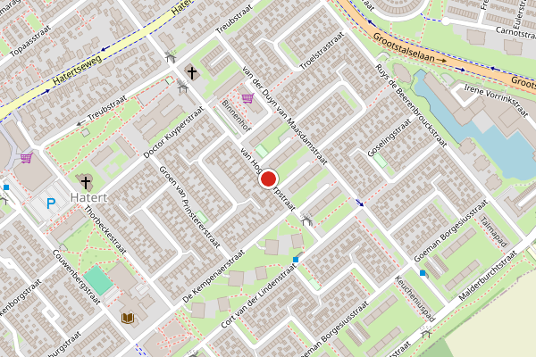 Brandweer-melding op van Hogendorpstraat, Nijmegen op 3 juni, kaart-overzicht