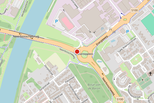 Brandweer-melding op Neerbosscheweg, Nijmegen op 3 juni, kaart-overzicht