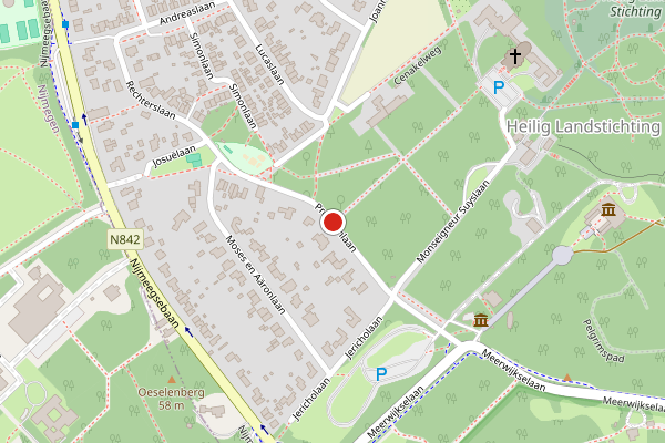 Brandweer-melding op Profetenlaan, Heilig Landstichting op 1 juni, kaart-overzicht