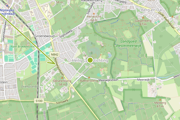 Ambulance-melding op Heilig Landstichting op 1 juni, kaart-overzicht