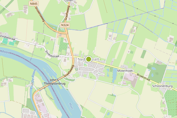 Ambulance-melding op Nederasselt op 30 mei, kaart-overzicht