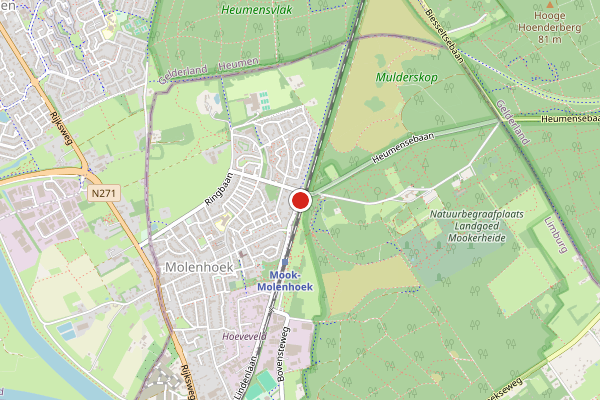 Brandweer-melding op Molenhoek op 30 mei, kaart-overzicht