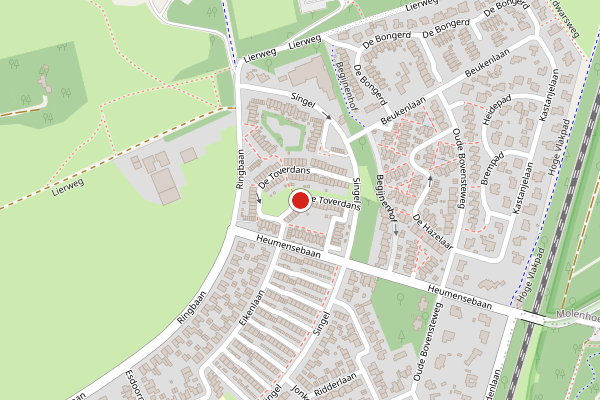 Brandweer-melding op De Toverdans, Molenhoek op 29 mei, kaart-overzicht