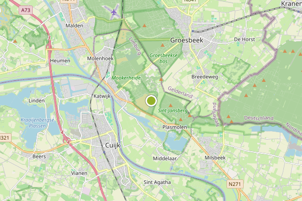 Ambulance-melding op Sit, Mook op 26 mei, kaart-overzicht
