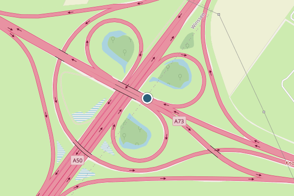 Politie-melding op A73 Li, Ewijk op 6 juni, kaart-overzicht
