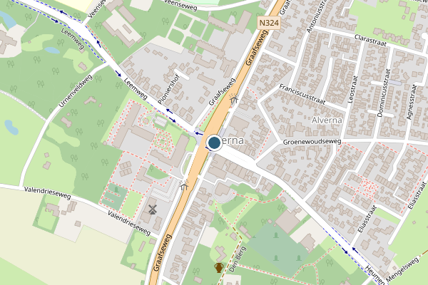 Politie-melding op Heumenseweg, Wijchen op 6 juni, kaart-overzicht