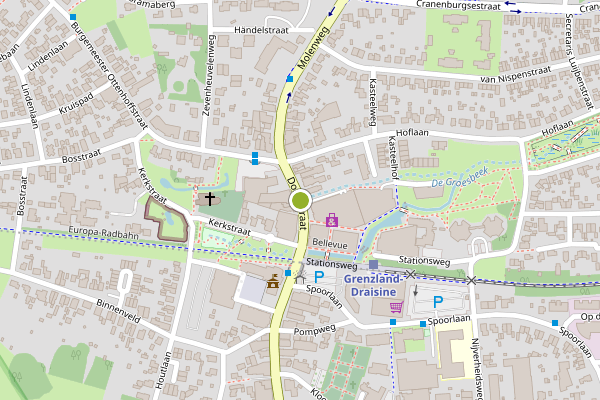 Ambulance-melding op Groesbeek op 7 juni, kaart-overzicht