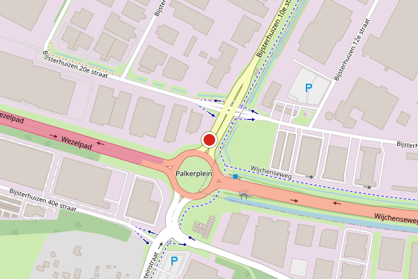 Brandweer-melding op Bijsterhuizen, Wijchen op 8 juni, kaart-overzicht