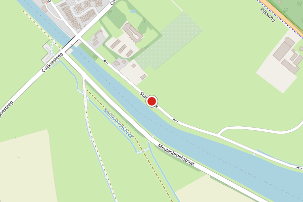 Brandweer-melding op Startsedijk, Mook op 8 juni, kaart-overzicht