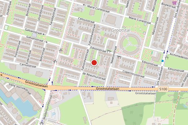 Brandweer-melding op Bunsenstraat, Nijmegen op 9 juni, kaart-overzicht