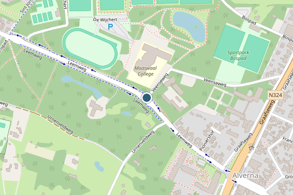 Politie-melding op Leemweg, Wijchen op 11 juni, kaart-overzicht