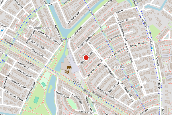 Brandweer-melding op Spinklosstraat, Nijmegen op 11 juni, kaart-overzicht