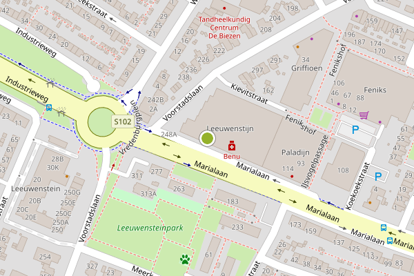 Ambulance-melding op -West, Nijmegen op 14 juni, kaart-overzicht