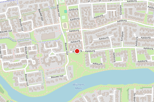 Brandweer-melding op Aalsburg, Wijchen op 14 juni, kaart-overzicht